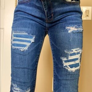 American eagle ripped jeans
